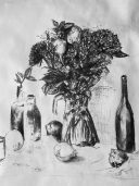 hold me still life meditation in charcoal